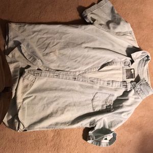 Faded cotton/denim style shirt- modern amusements